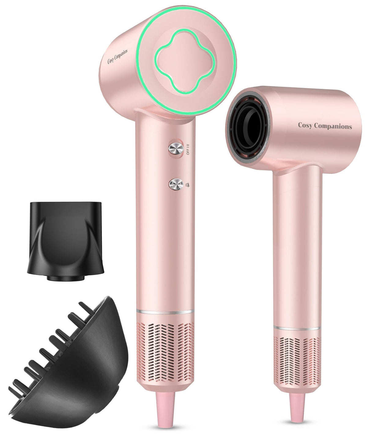 Cosy Companions High Speed Ionic Hair Dryer, 150000 RPM Fast Drying Blow Dryer with 500 Million Negative Ions, Lightweight with Heat Protection for Women & Men, Professional Salon Dryer, Blue