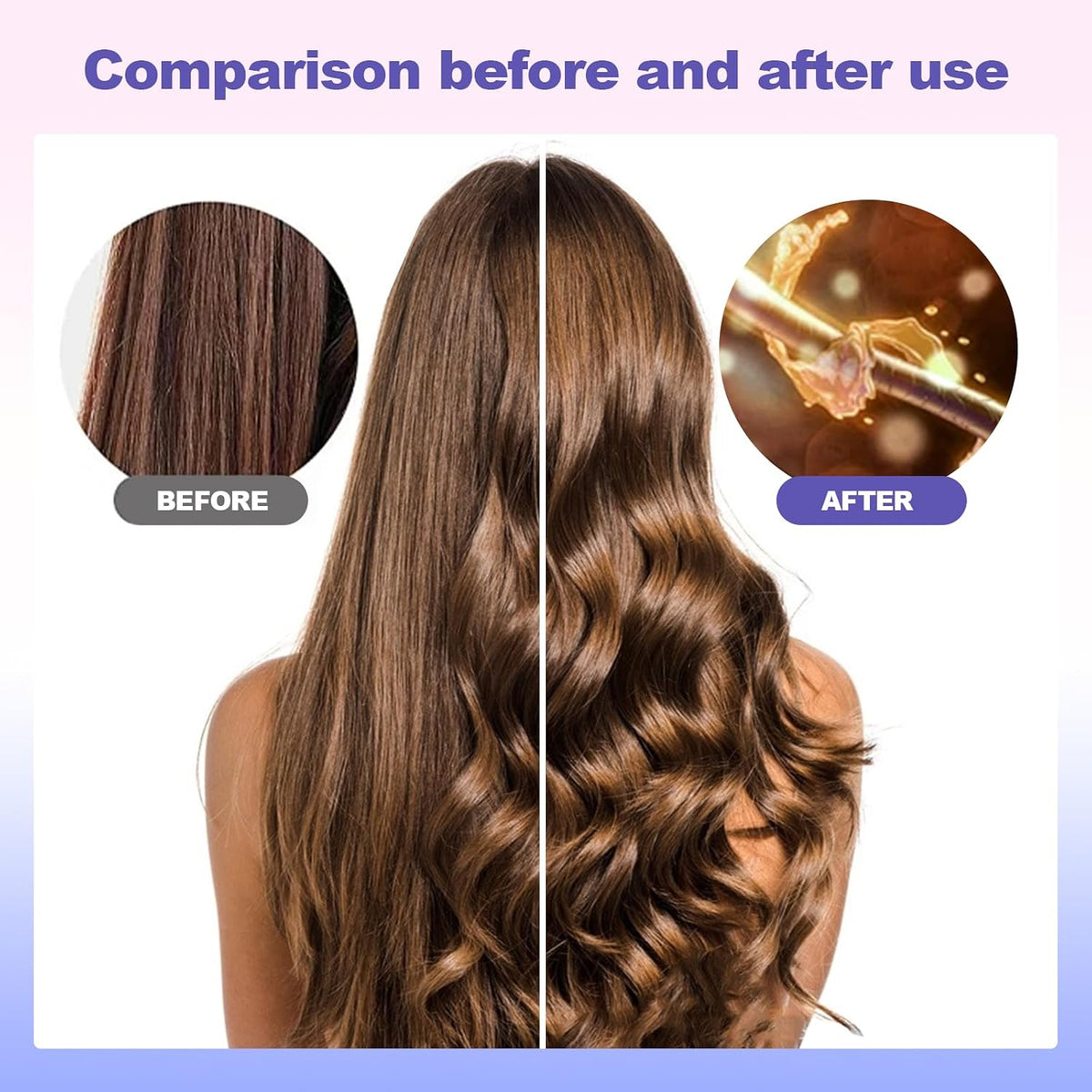 Rotating Curling Iron 1 Inch,Automatic Curling Iron,Easy-to-use Curling Wand for All Hair Types,Self Rotating Barrel with Dual Voltage,Fast Heating for Long-Lasting Hair Styling