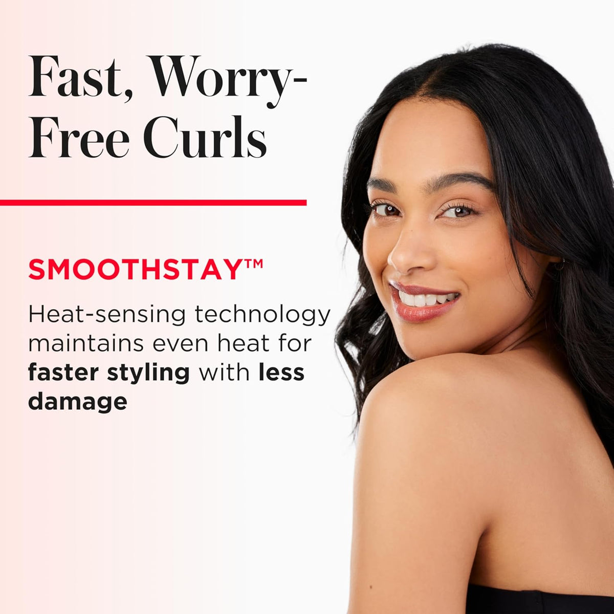 REVLON SmoothStay 1.5" Coconut Oil Infused Curling Iron
