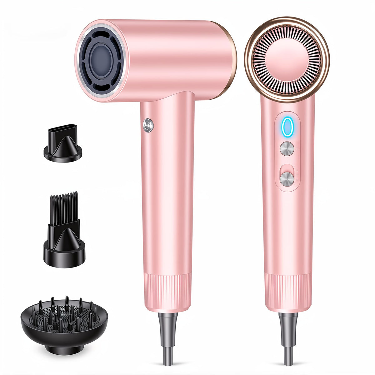 Mythsight StyleVibe High-Speed Ionic Hair Dryer with 3 Attachments