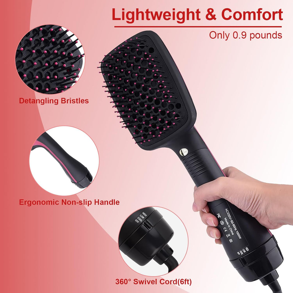 Blow Dryer Brush Hair Dryer One-Step Straightener Paddle Brush