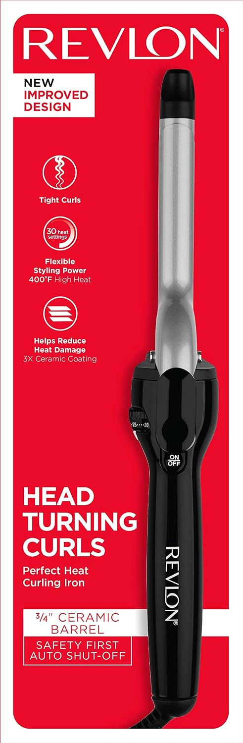 REVLON Perfect Heat Triple Ceramic 3/4" Curling Iron