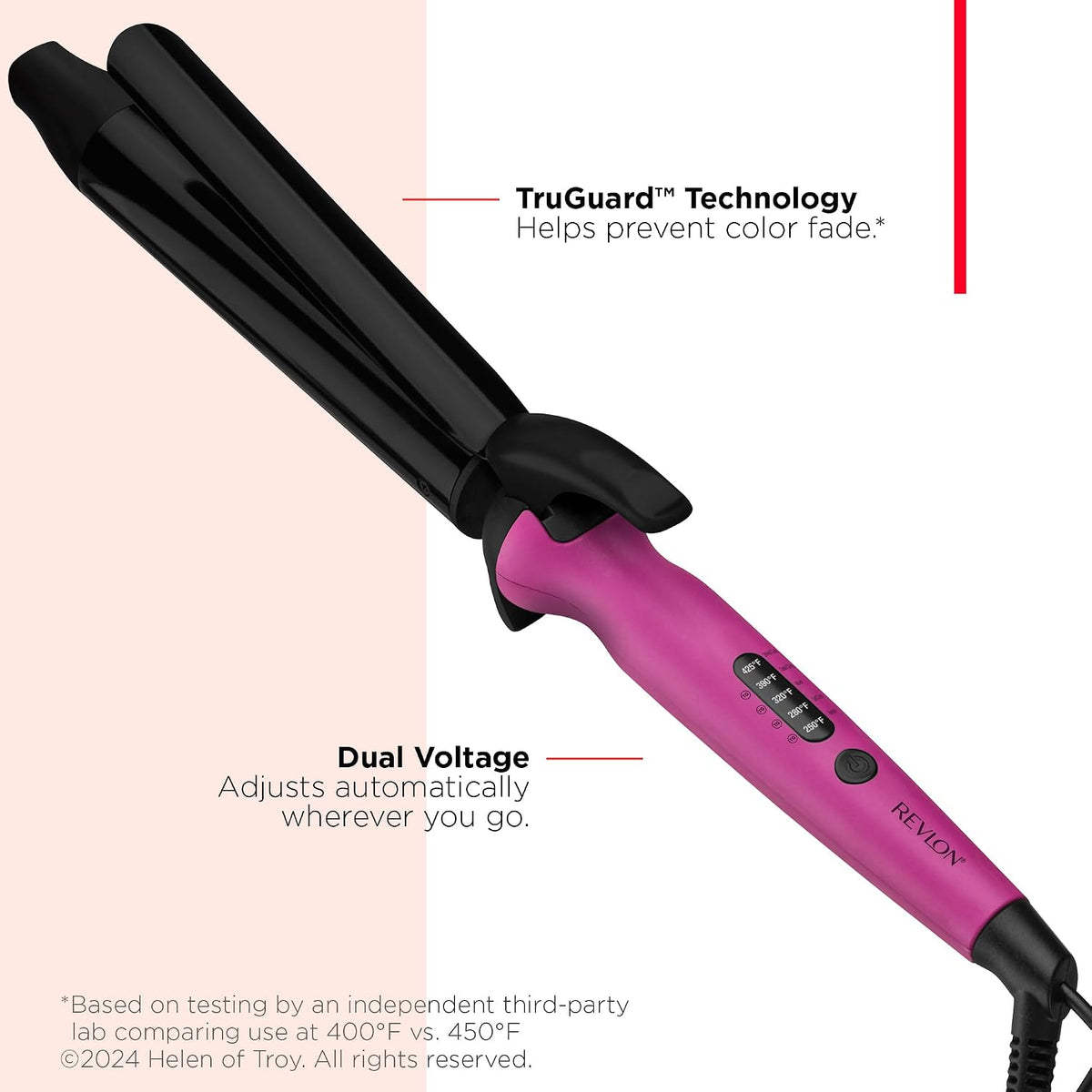 REVLON Easy Heat 1.25" Curling Iron with Extra-Long Barrel