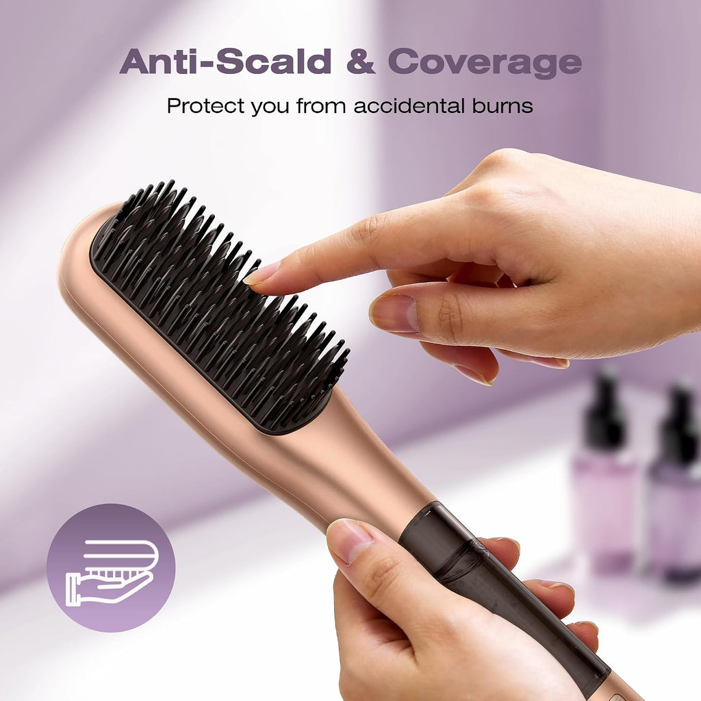 Steam Hair Straightener Brush, Steamline Pro 3 in 1, Baby Orange