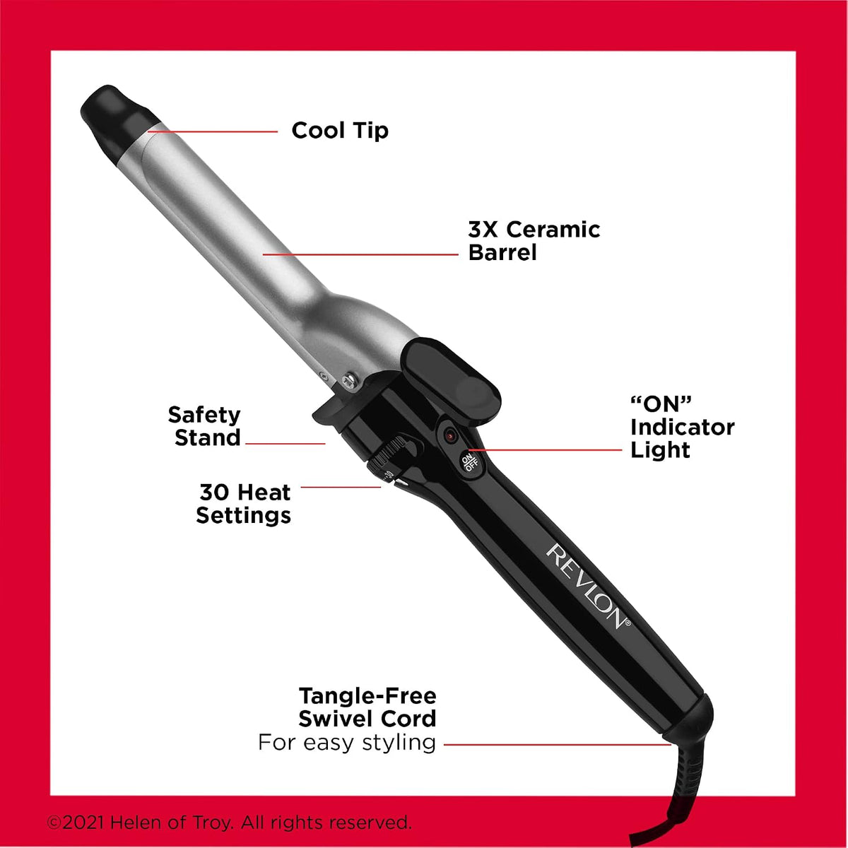 REVLON Perfect Heat Triple Ceramic 1" Curling Iron
