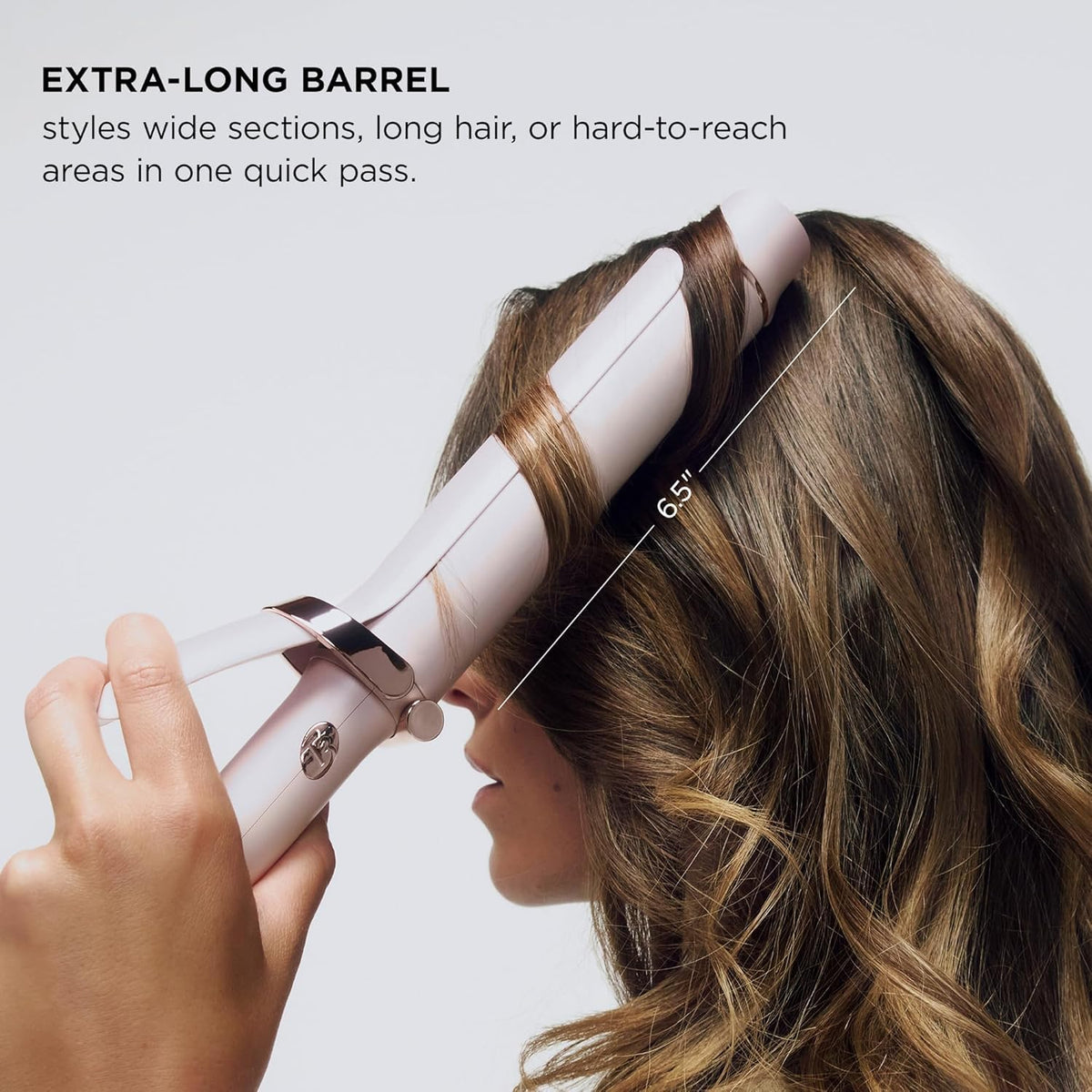 T3 SinglePass Curl X Extra-Long Barrel Curling Iron & Curling Wand, Hair Curler with 9 Heat Settings, Korean Ceramic & ProGlide Clip for Curls, Waves & Shine on Fine, Medium & Thick Hair