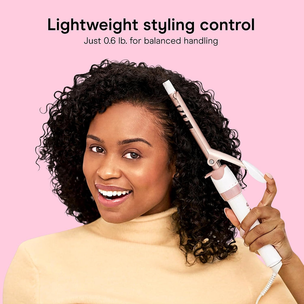 Conair Curling Iron, Double Ceramic, 1/2-in. Width, White/Rose Gold