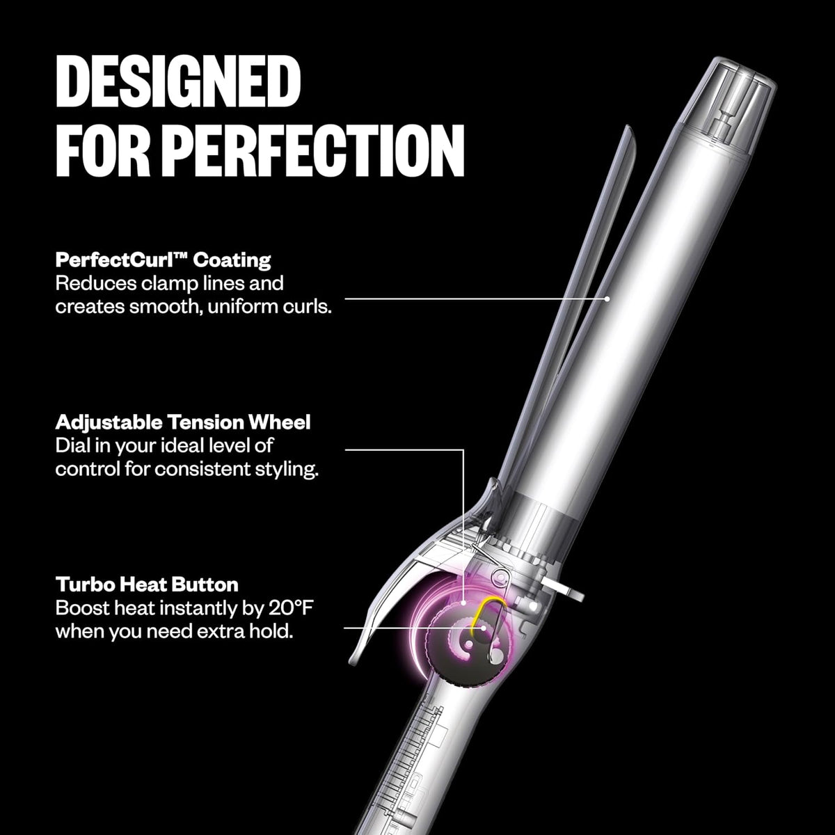 BaBylissPRO Nano Titanium PrecisionGrip Curling Iron