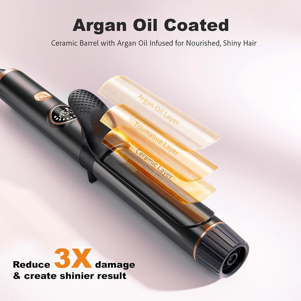 ORYNNE Mini Travel Curling Iron for Short Hair 1 Inch
