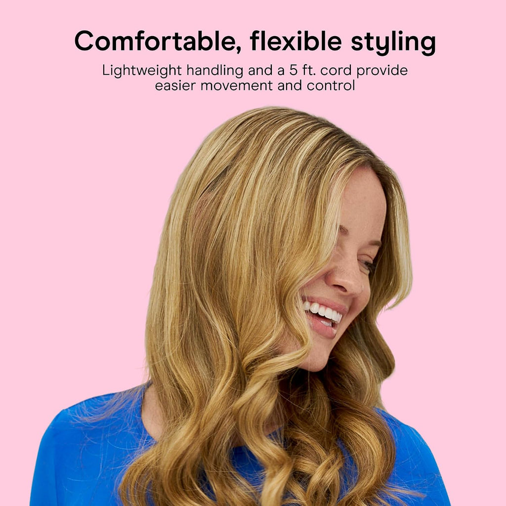 Conair Curling Iron, Double Ceramic, 1 1/4-in. Width, White/Rose Gold