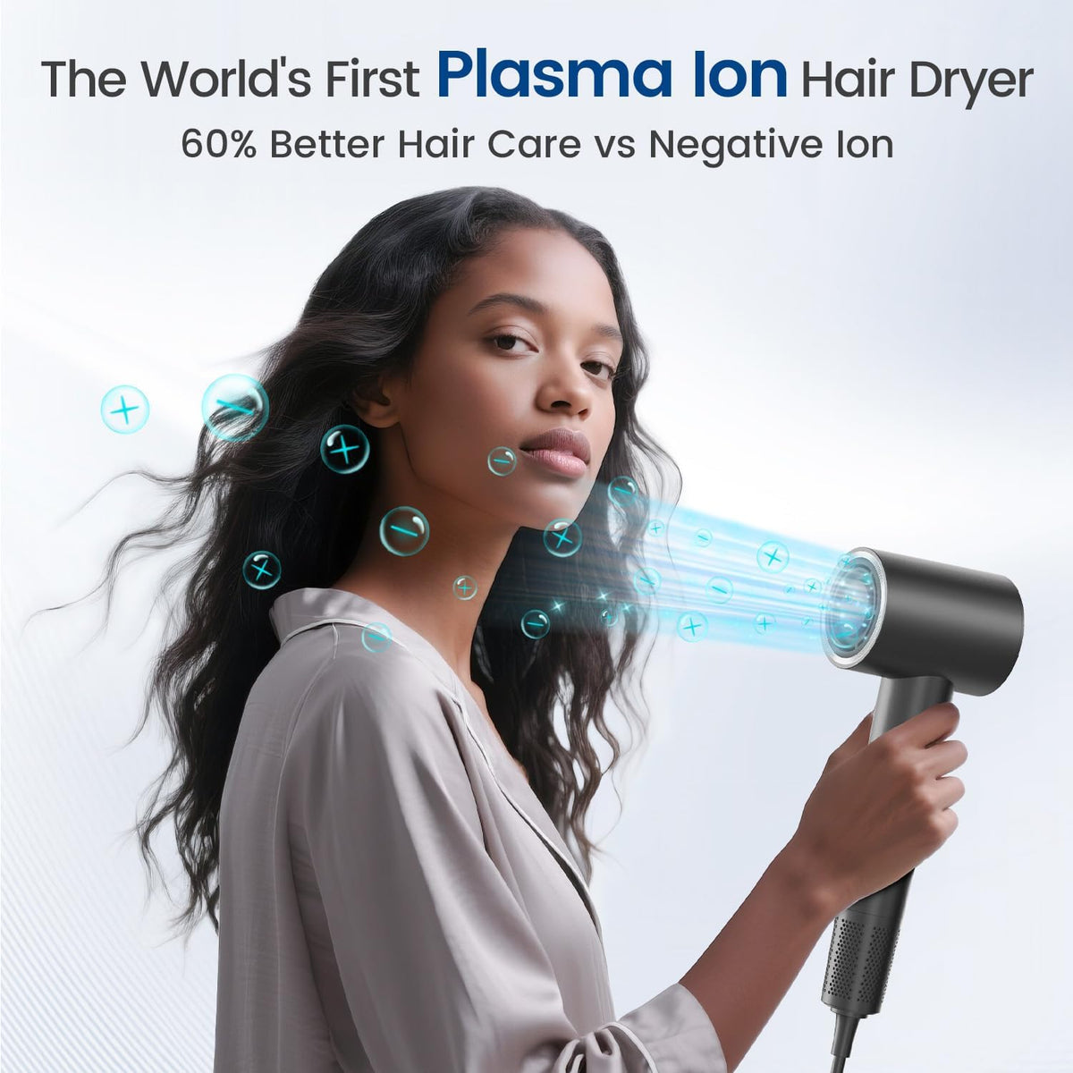 Hair Dryer with Diffuser, 180,000 RPM High Speed Blow Dryer with Diffuser