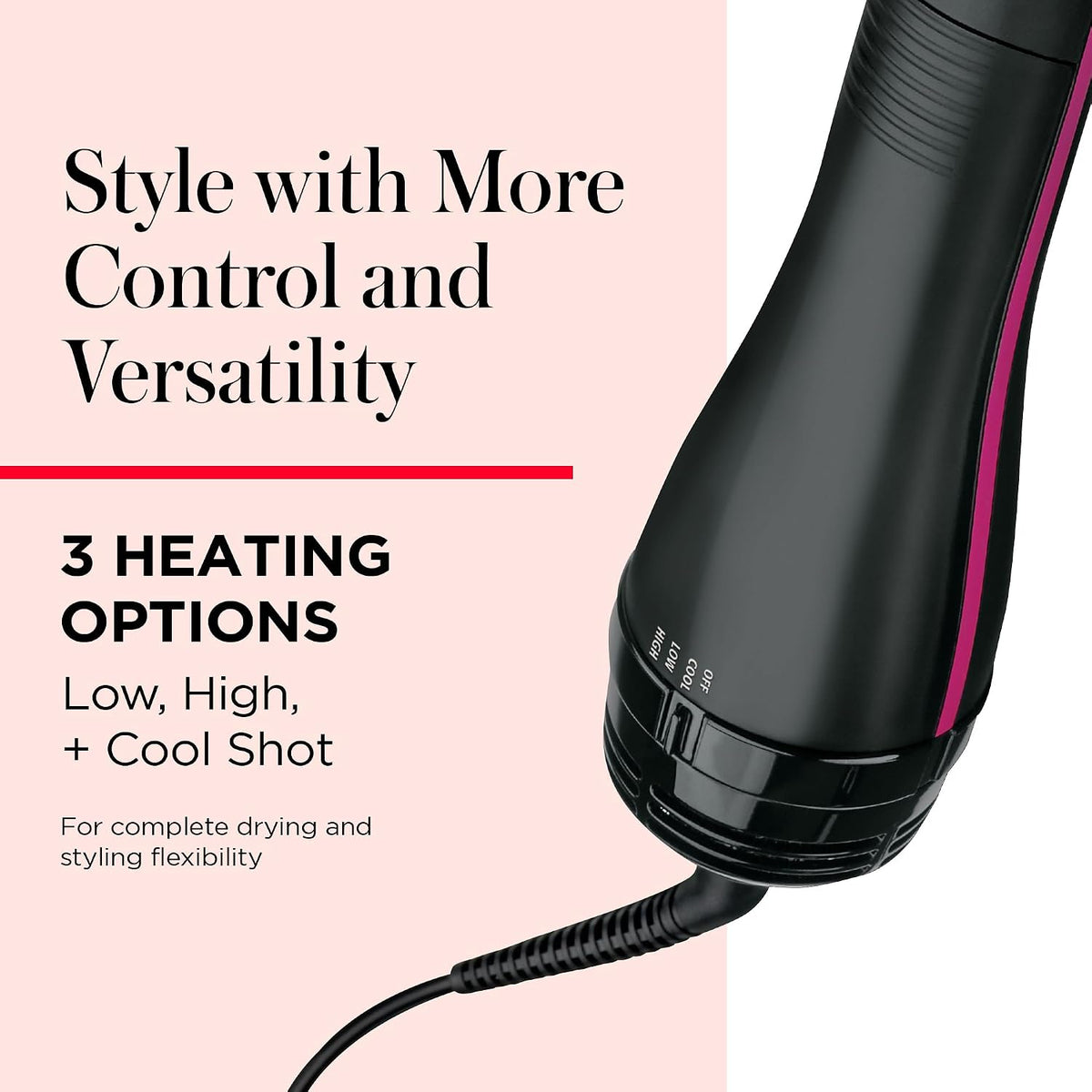 REVLON One-Step Straightening Brush Hair Dryer and Styler
