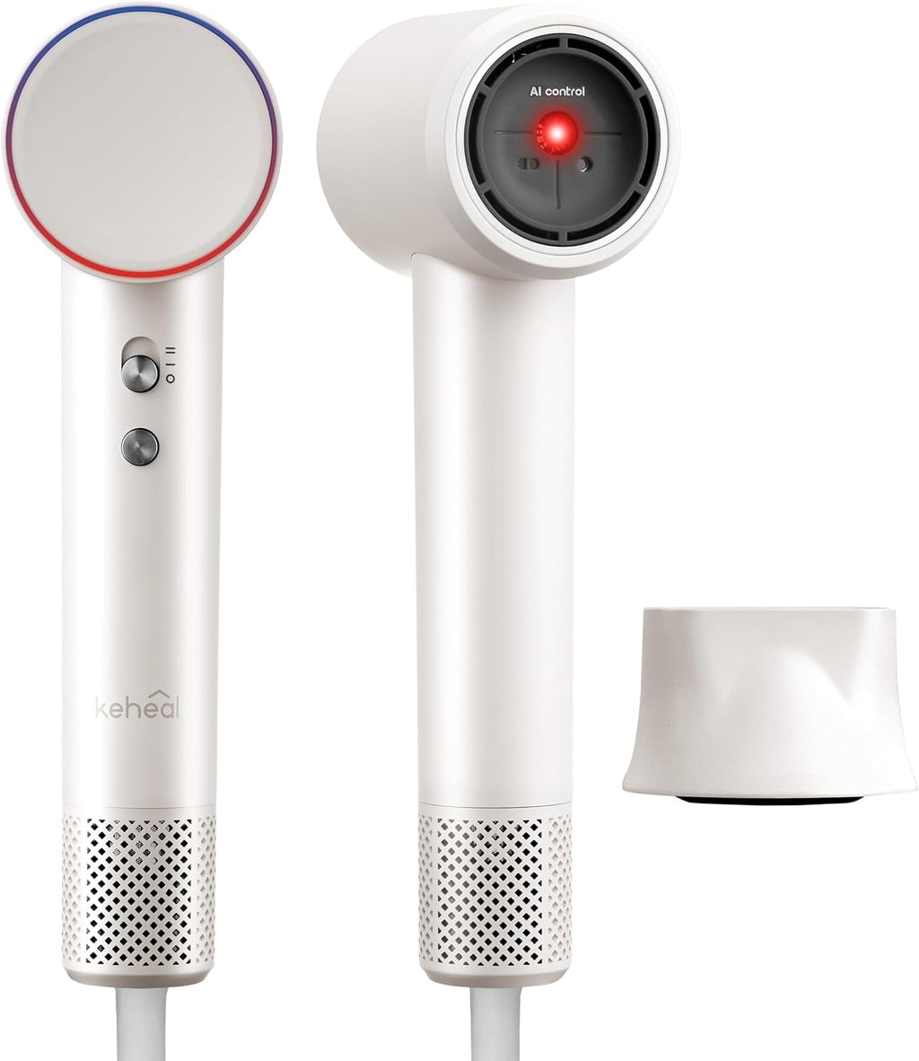 Ai High-Speed Ionic mini Hair Dryer with Attachment, Lightweight