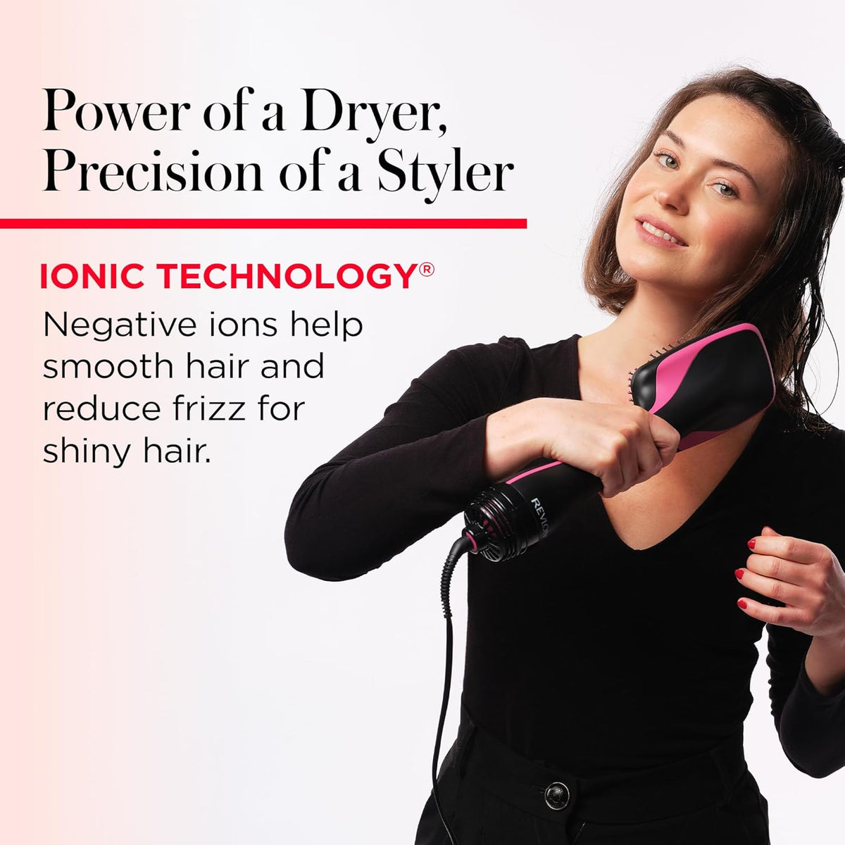 REVLON One-Step Straightening Brush Hair Dryer and Styler