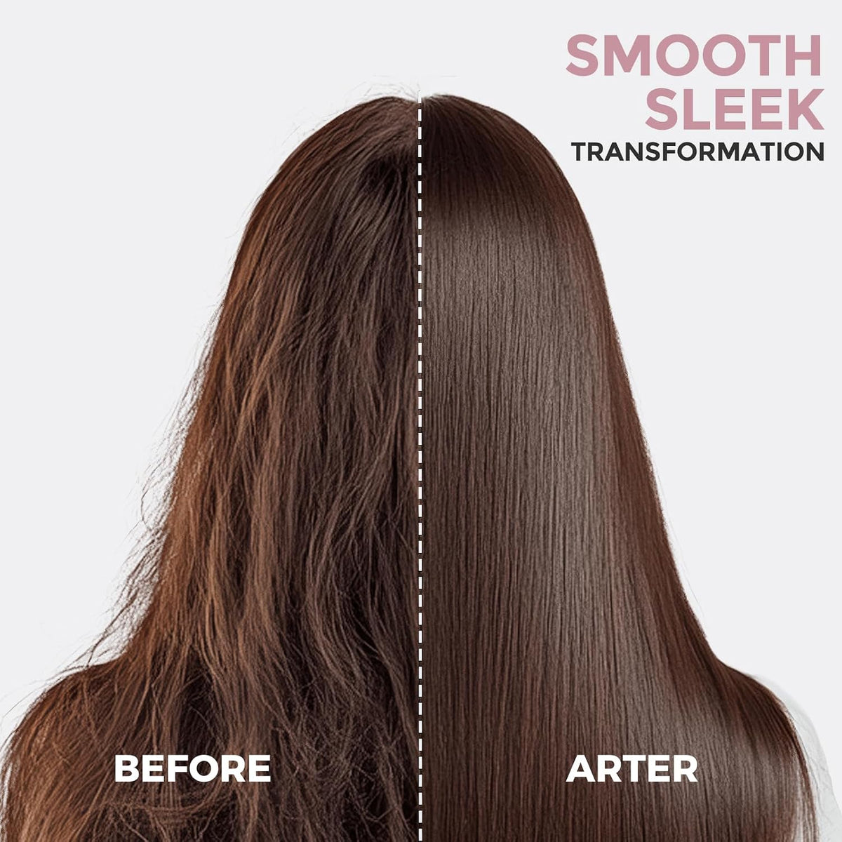 Rozamor Ionic Hair Straightener Brush, Ceramic Straightening Brush with LCD