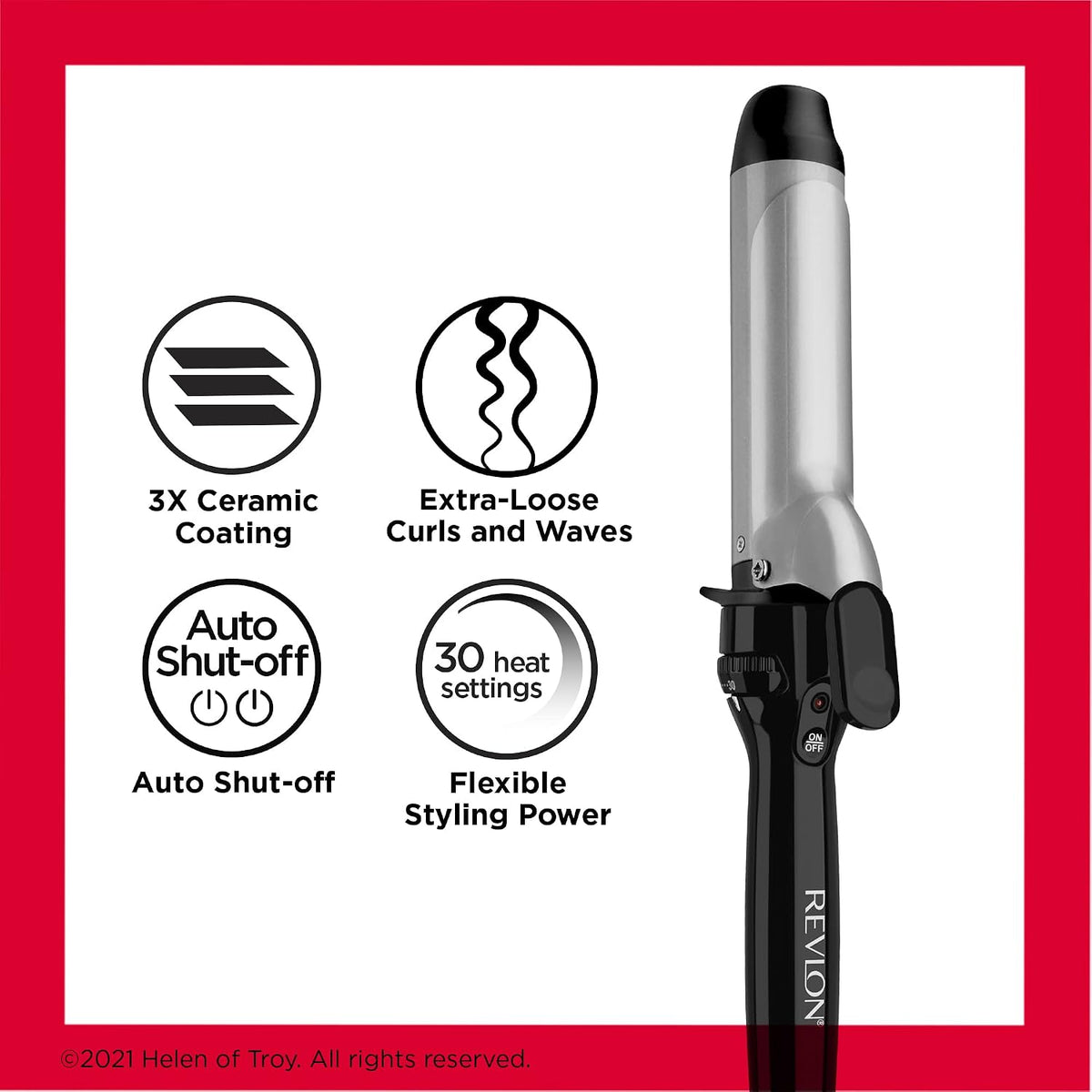 REVLON Perfect Heat Triple Ceramic 1.5" Curling Iron