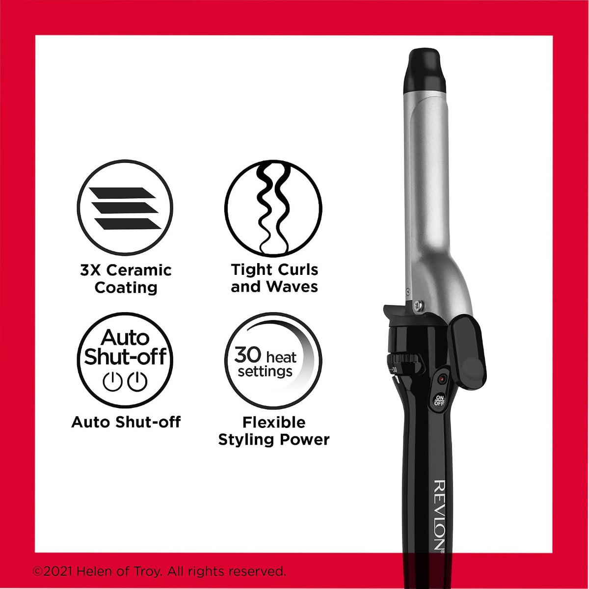 REVLON Perfect Heat Triple Ceramic 1" Curling Iron