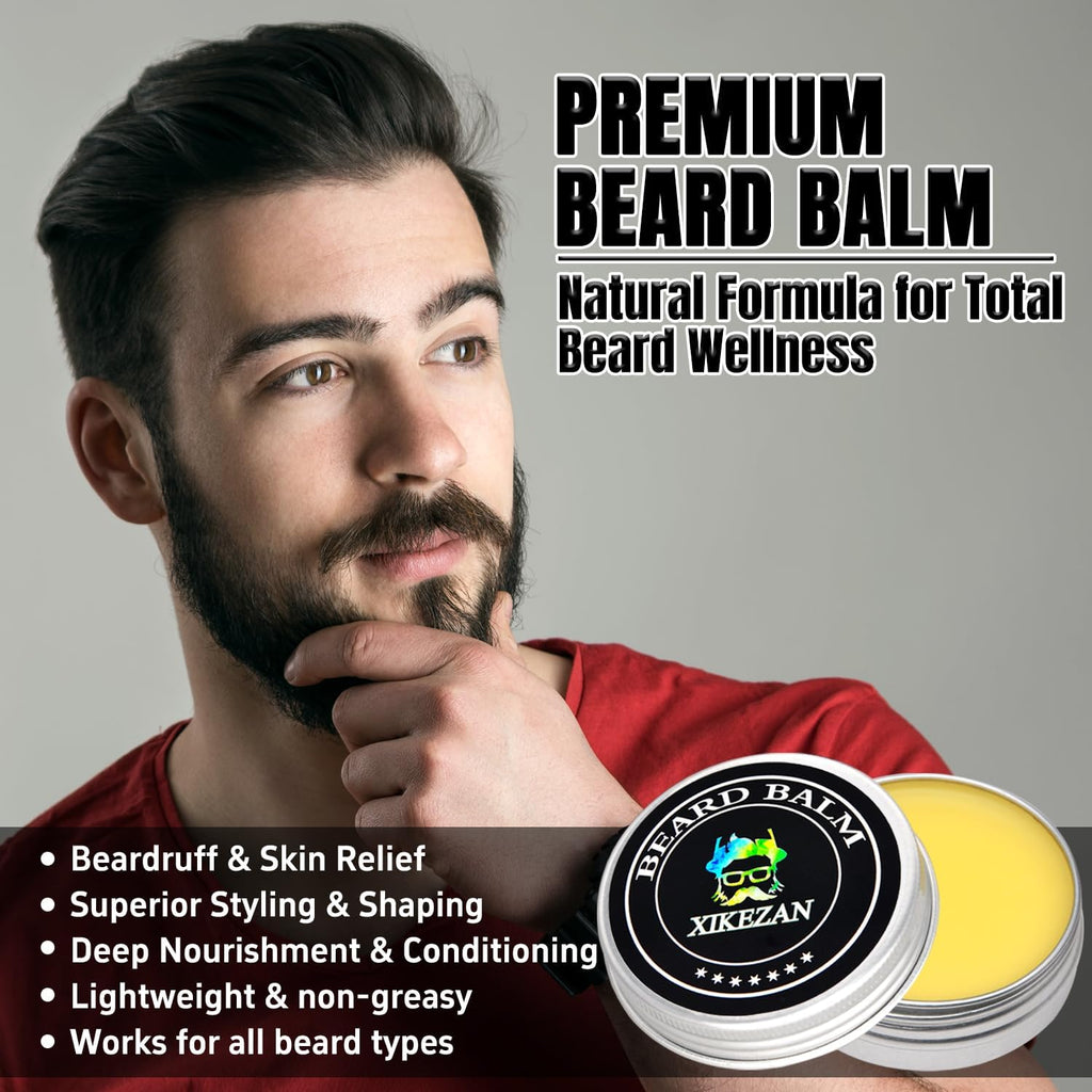Beard Straightener for Men w/Beard Oil,Balm,Comb,E-Book for All Beard Type