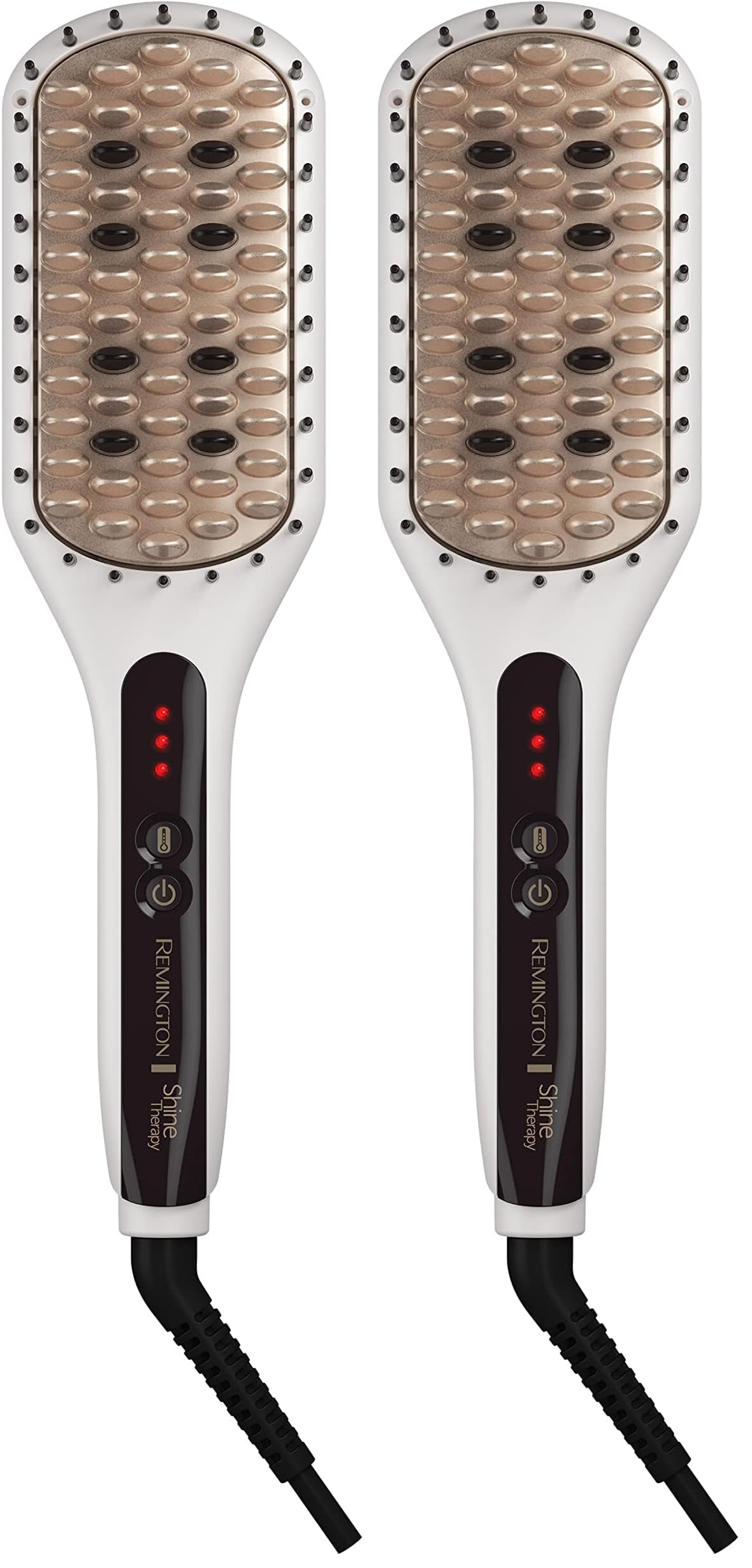 Remington Shine Therapy Hair Straightener Brush, 1 Count, Ceramic Infusion