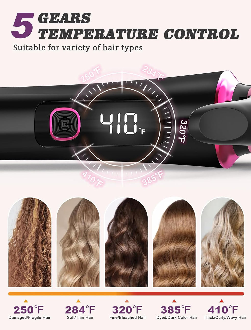 Mini Travel Curling Iron 1 Inch,Dual Voltage with European Plug Adapter