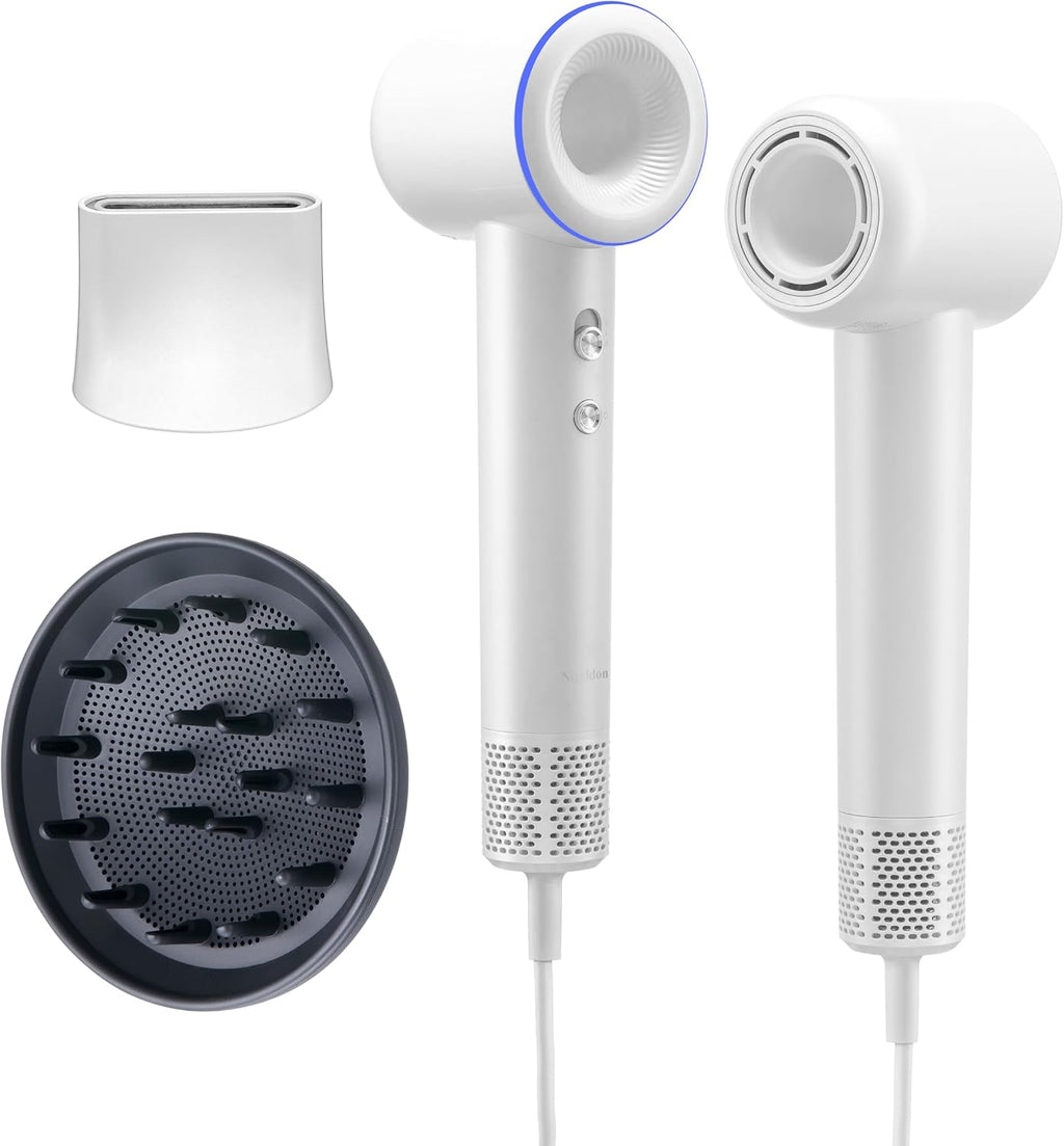 High-Speed Ionic Hair Dryer with Diffuser, 160,000 RPM Motor