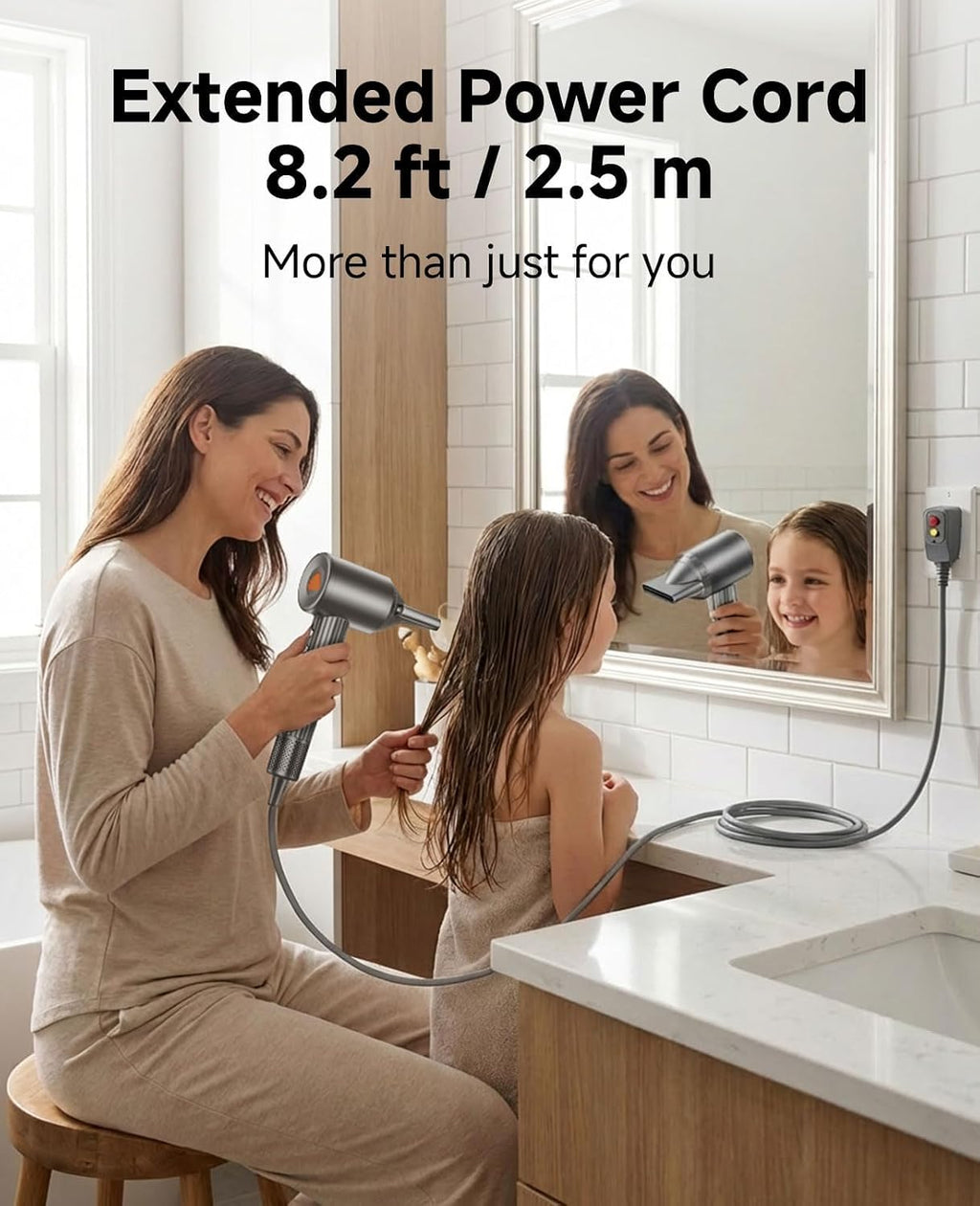 High-Speed Ionic Hair Dryer with Diffuser, 110000 RPM Blow Dryer for Women
