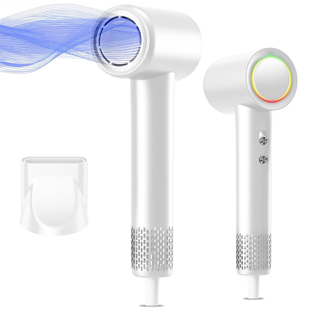High-Speed Professional Hair Dryer with Negative Ion Technology – Lightweight, Low Noise Blow Dryer with Diffuser & Concentrator Nozzle, Salon-Quality Made for All Hair Types