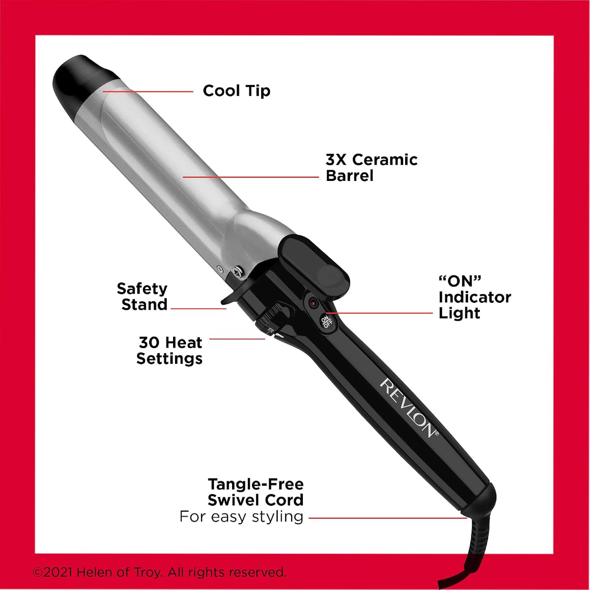 REVLON Perfect Heat Triple Ceramic 1.5" Curling Iron