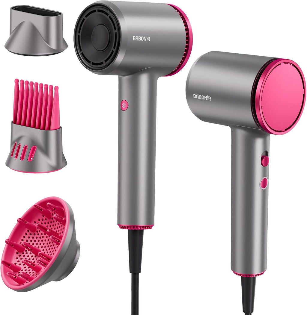 BABONIR Hair Dryer, 110,000 RPM High-Speed Brushless Motor for Fast Drying