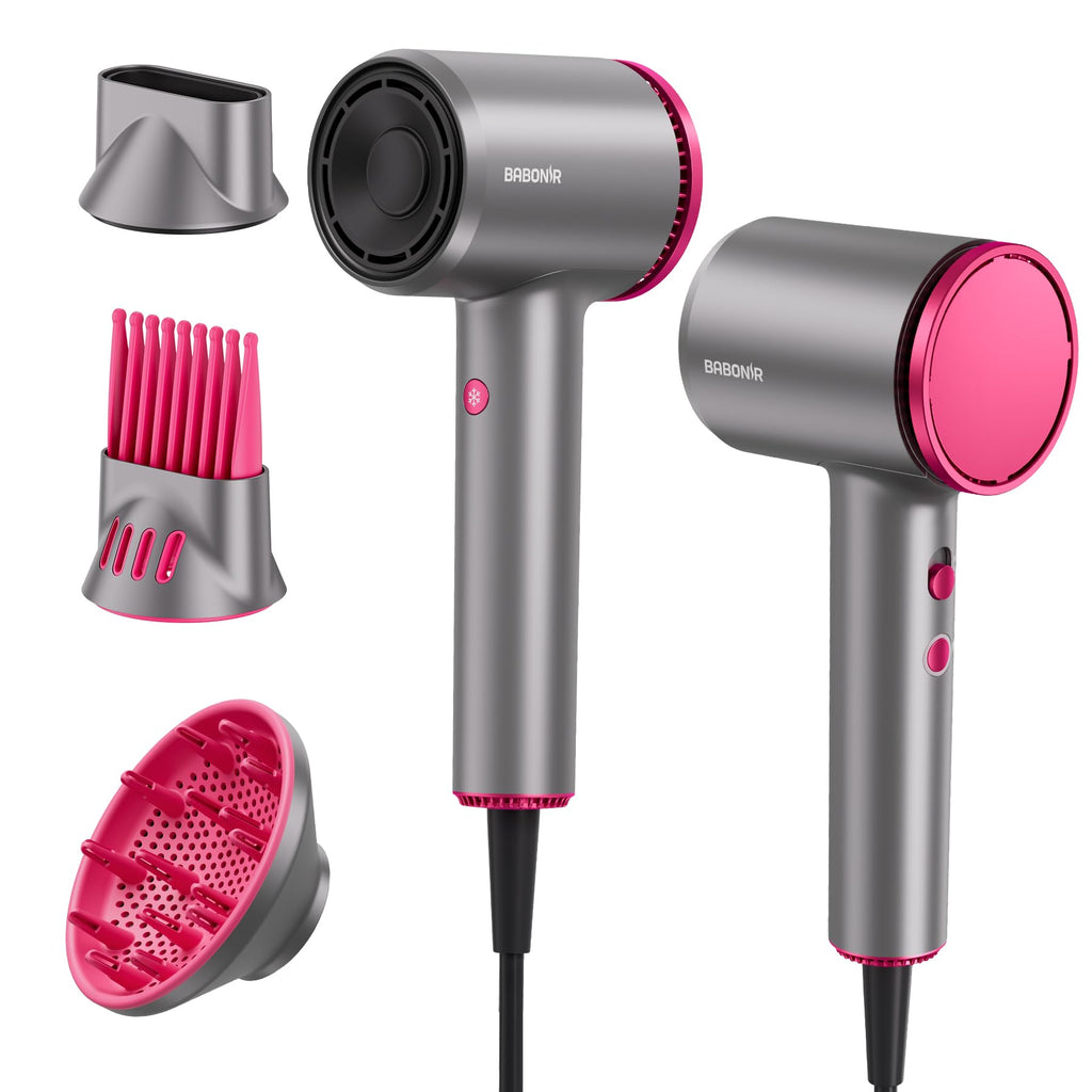 BABONIR Hair Dryer, 110,000 RPM High-Speed Brushless Motor for Fast Drying