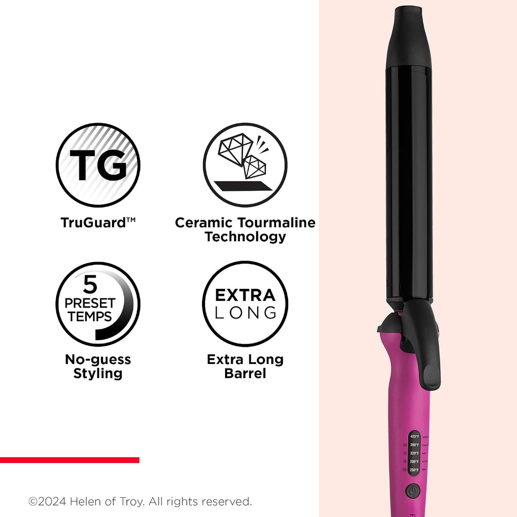 REVLON Easy Heat 1.25" Curling Iron with Extra-Long Barrel