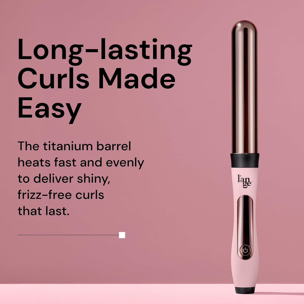 L'ANGE Hair Le Curl 25 MM Titanium Curling Wand | Professional 1 Inch Curling Iron for All Hair Types | Clip Free Hair Curler | Best Curling Wand for Tighter Curls & Beach Waves