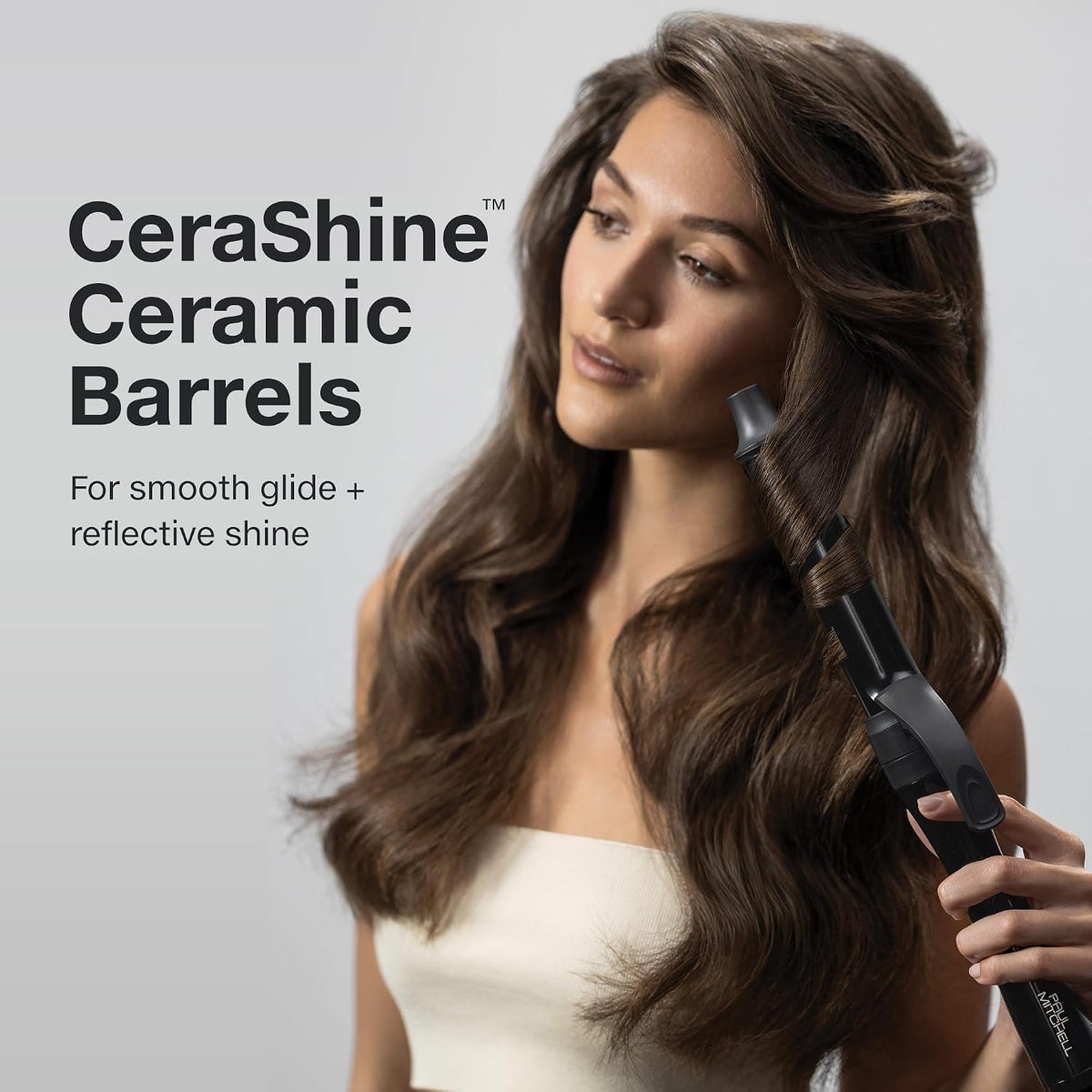 Paul Mitchell Clipped 3-in-1 Ceramic Interchangeable Curling Iron, 3 Clip Barrels for Multiple Hairstyles