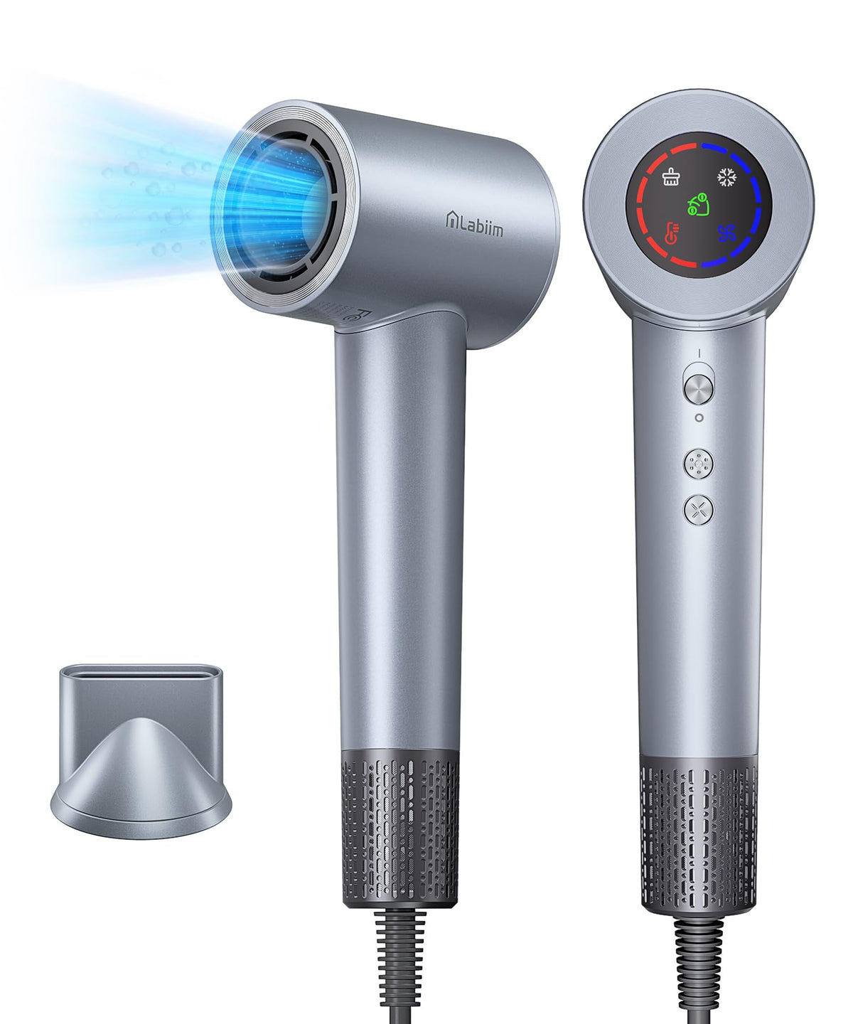 Labiim Hair Dryer,High-Speed Ionic Blow Dryer 110,000 RPM Motor,Cyber White