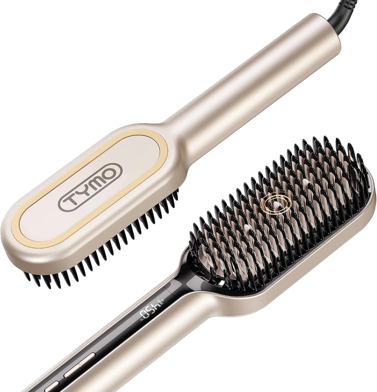 TYMO Hair Straightener Brush - Ionic Plus Straightening Brush for Women