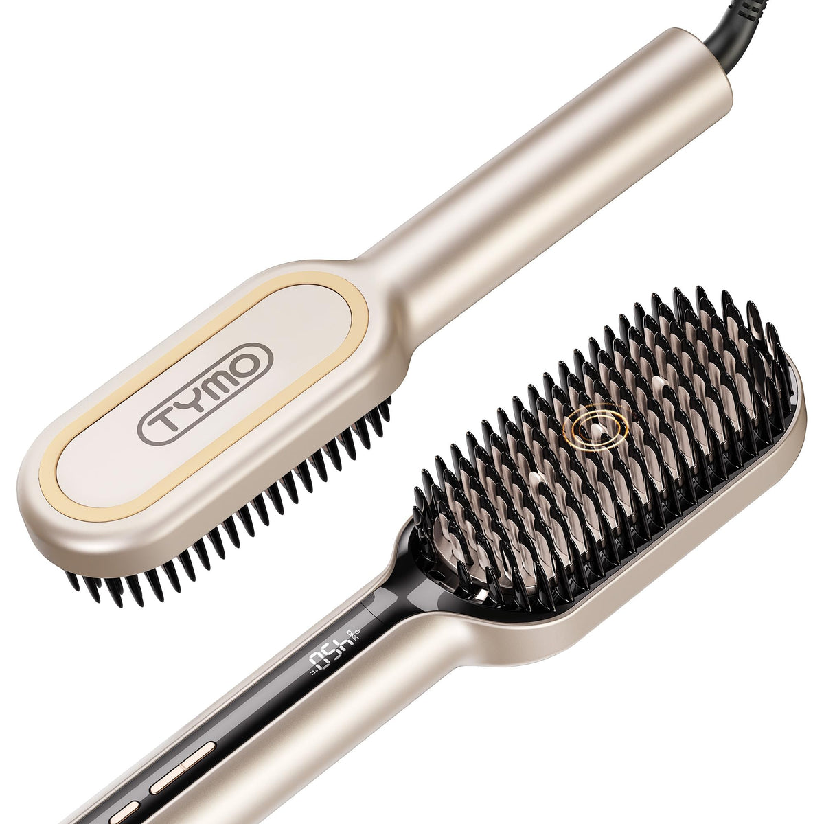 TYMO Hair Straightener Brush - Ionic Plus Straightening Brush for Women