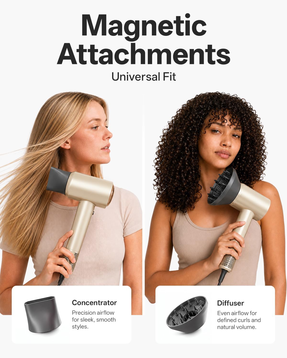 Tideway Hair Dryer, High-Speed Blow Dryer with Magnetic Diffuser,110000 RPM