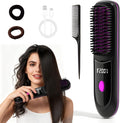 Cordless Straightening Brush, Black, Mini for Travel