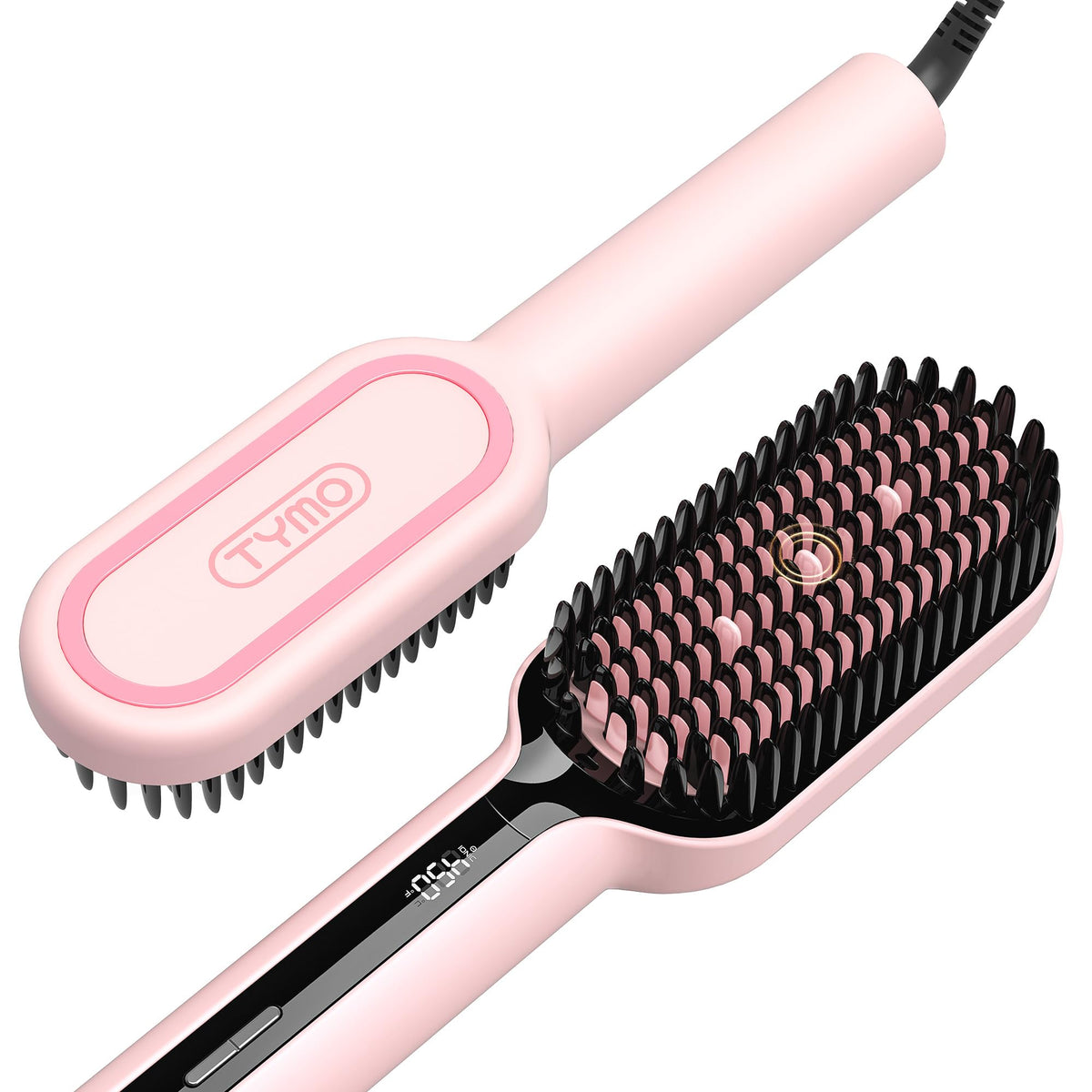 TYMO Hair Straightener Brush - Ionic Plus Straightening Brush for Women