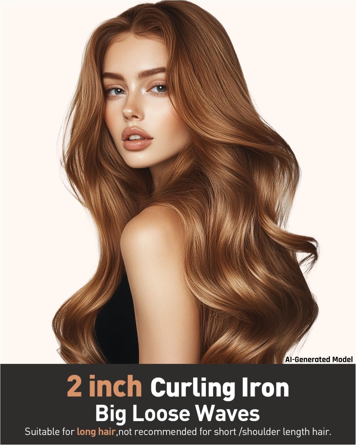 2 inch Curling Iron Extra Large Barrel for Long Hair，Create Big Curls