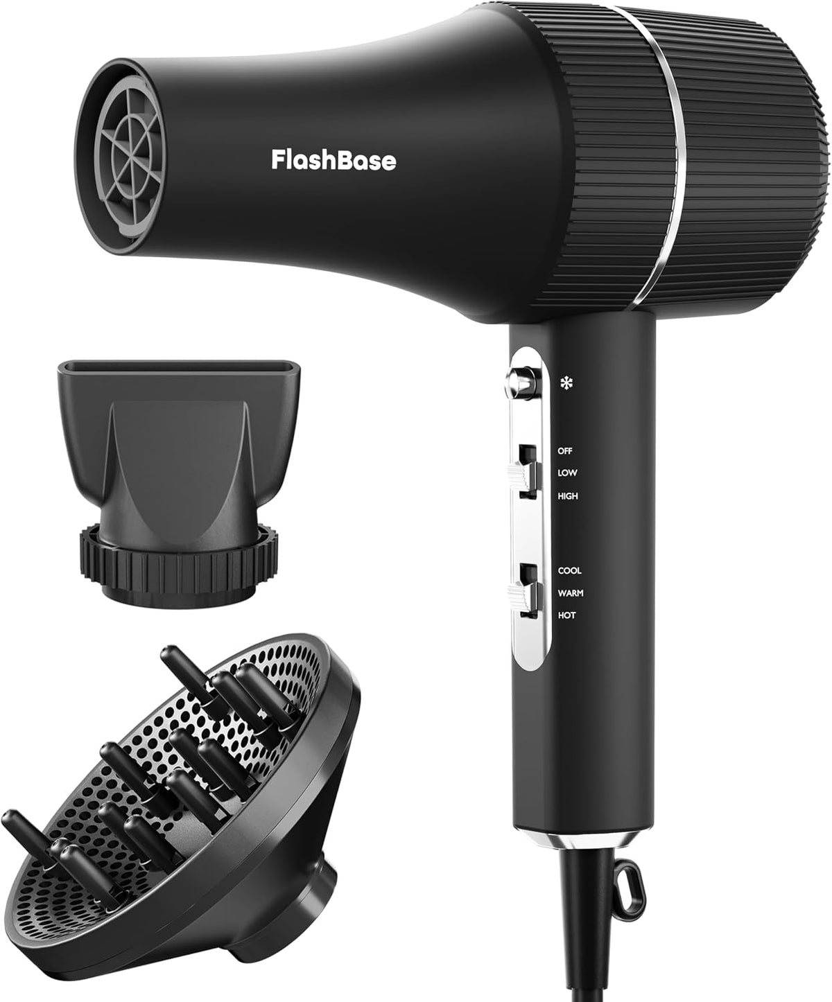 Hair Dryer, Professional High-Speed Ionic Blow Dryer with Diffuser, 1875W