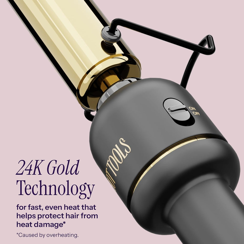 Hot Tools Extended Barrel 1" Curling Wand for Defined Waves