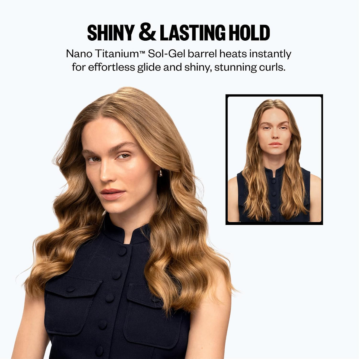BaBylissPRO Nano Titanium Spring Curling Iron, Professional Hair Wand, Tool for Stylists, Nano Titanium Technology for Tight Curls or Loose Waves