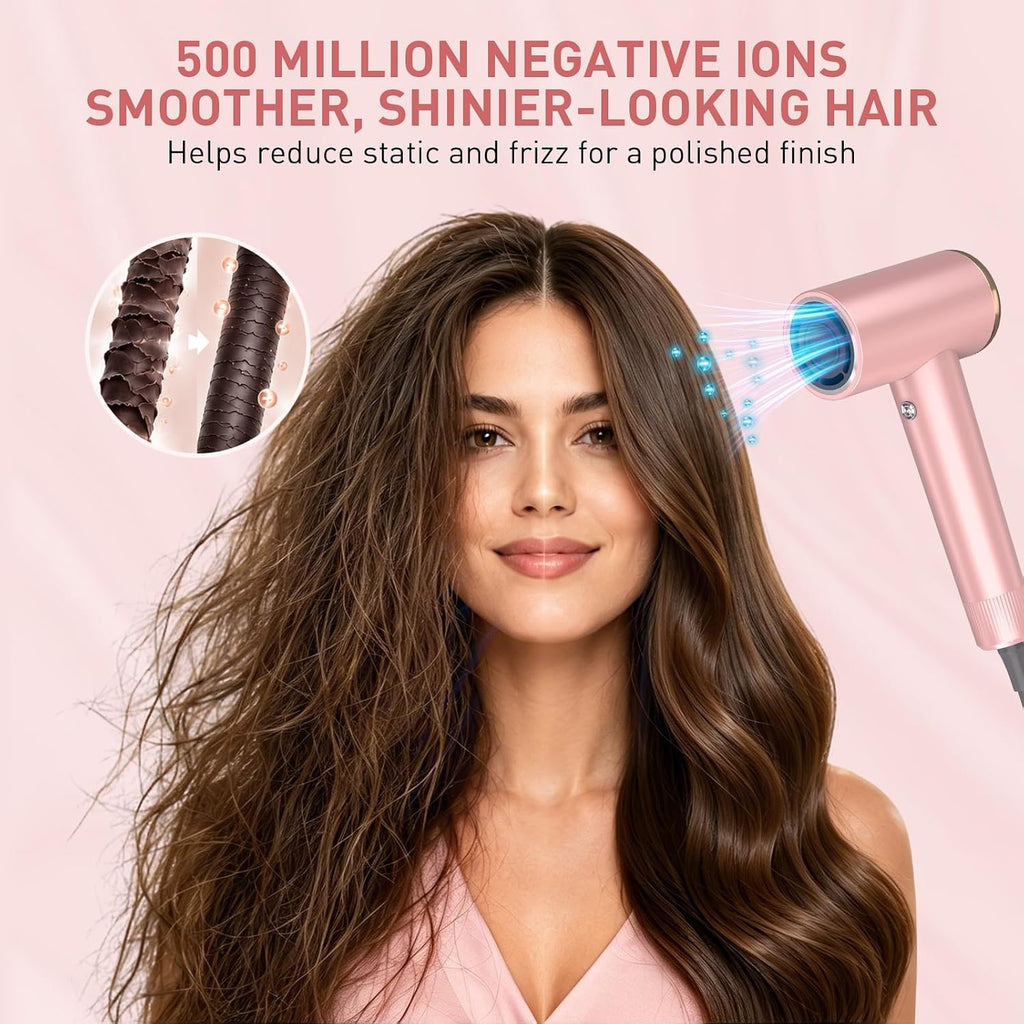 Mythsight StyleVibe High-Speed Ionic Hair Dryer with 3 Attachments