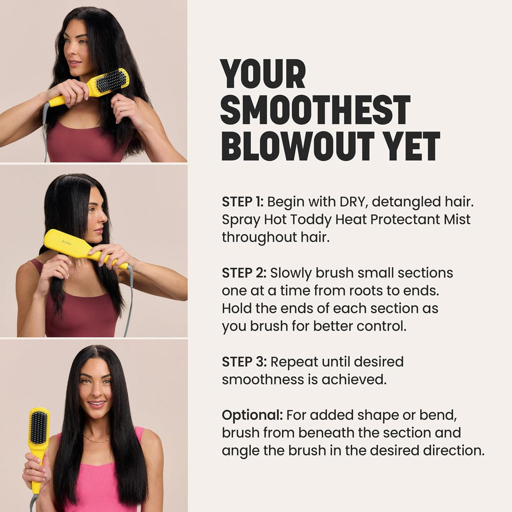 Drybar The Brush Crush Heated Straightening Brush