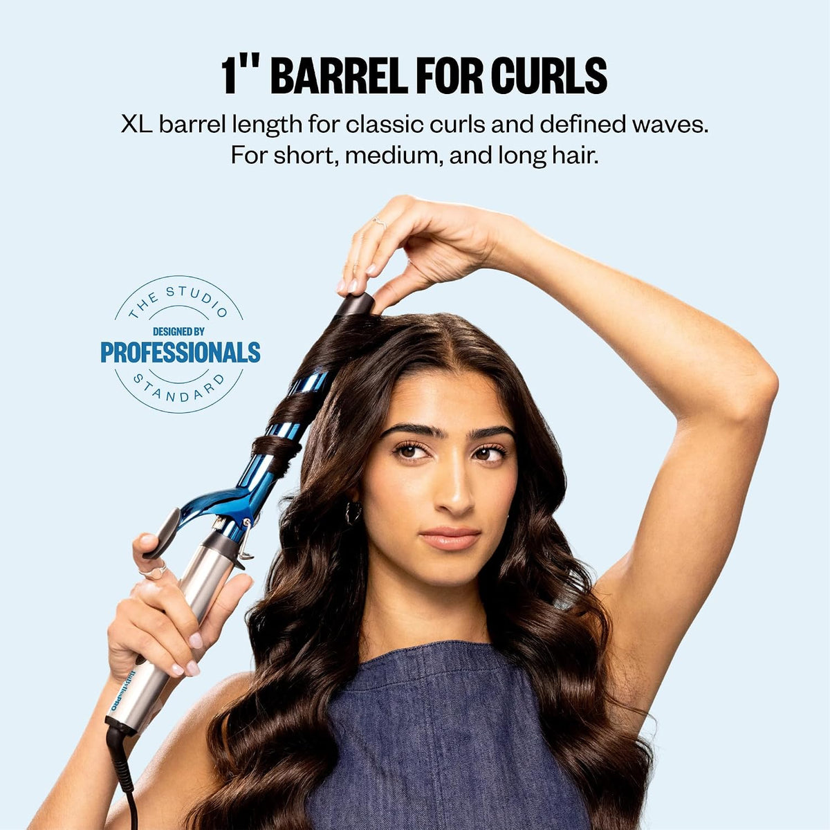 BabylissPRO Nano Titanium Professional Curling Iron with Extended/Long Barrel Perfect for Longer Hair