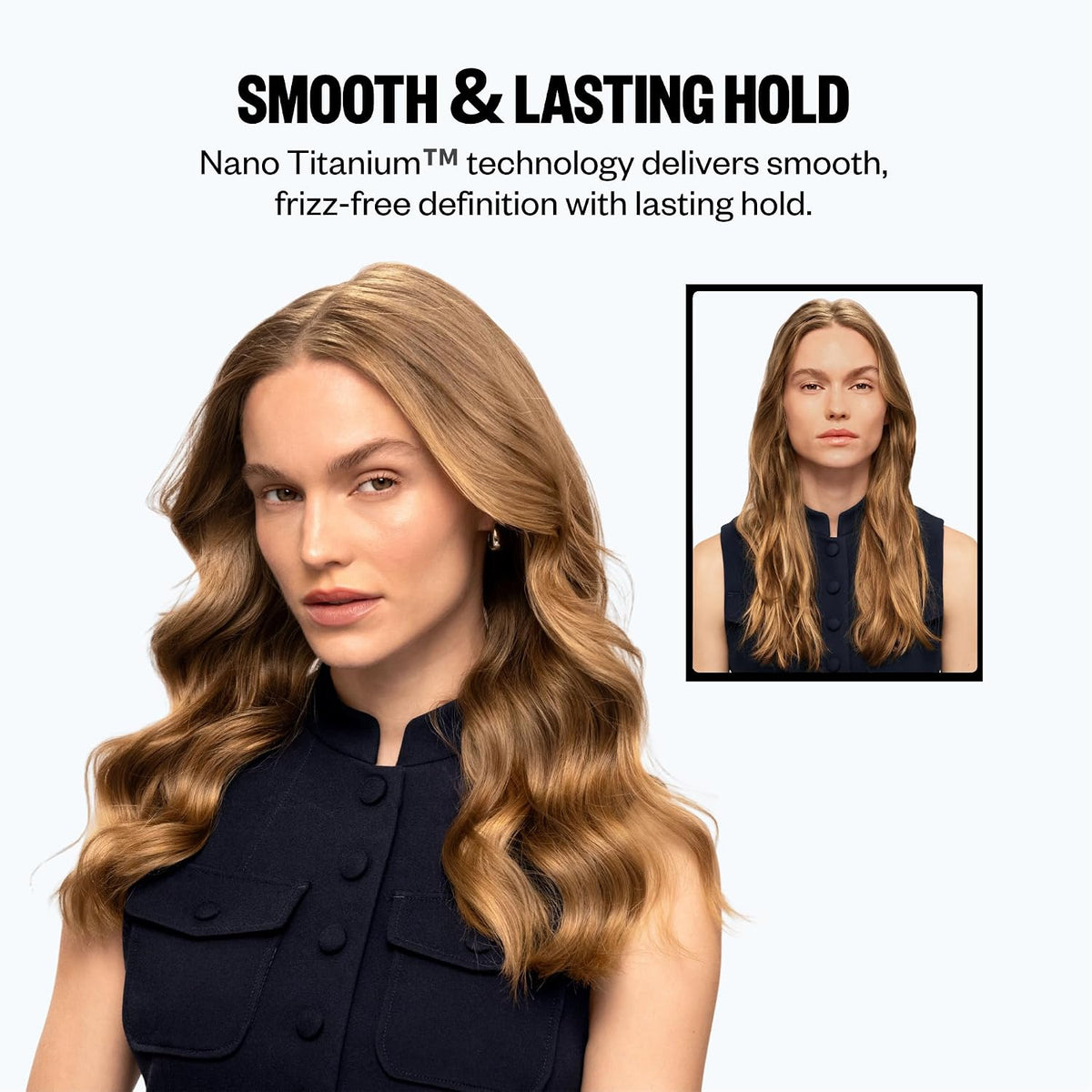 BabylissPRO Nano Titanium Professional Curling Wand For All Hair Types, Reaches 430 Degrees For Long Lasting Curls