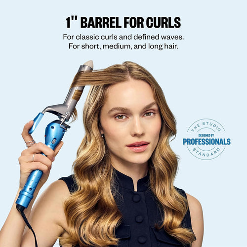 BaBylissPRO Nano Titanium Spring Curling Iron, Professional Hair Wand, Tool for Stylists, Nano Titanium Technology for Tight Curls or Loose Waves