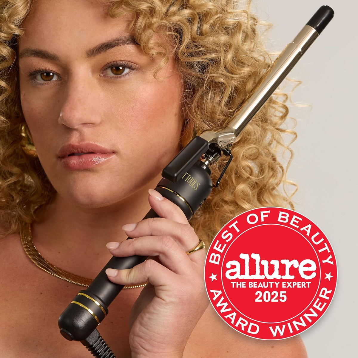 Hot Tools Professional 1" Extended Barrel Curling Iron for Defined Curls