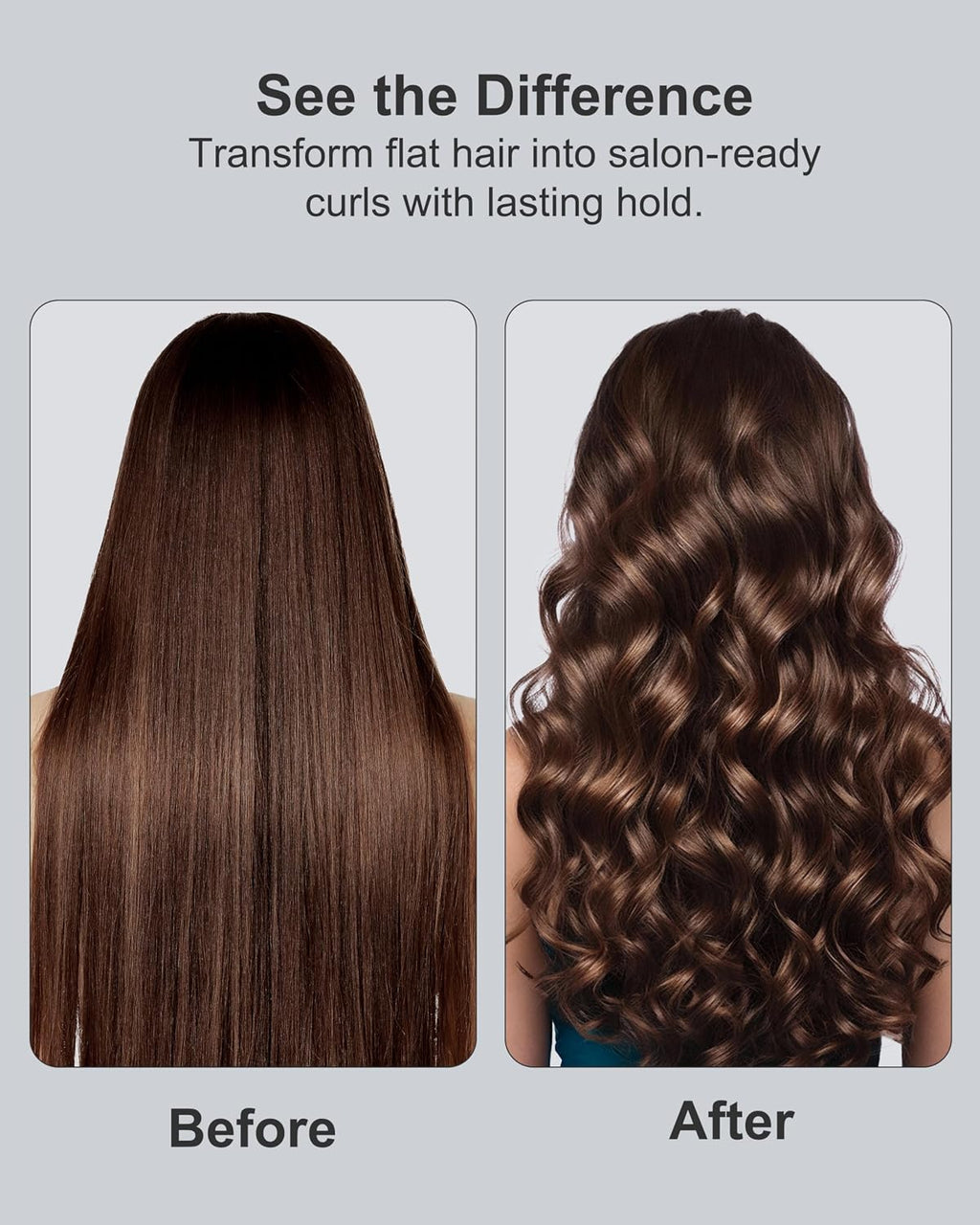 ANNLARY 1.5 Inch Curling Iron, 1 1/2 Titanium Ceramic Hair Curler